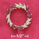 Sterling Silver Ruby & Illusion Setting Marquise Heart Wreath