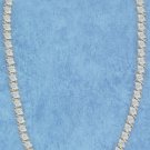 Sterling Silver Vermeil Diamond Shaped Rose-Cut Necklace