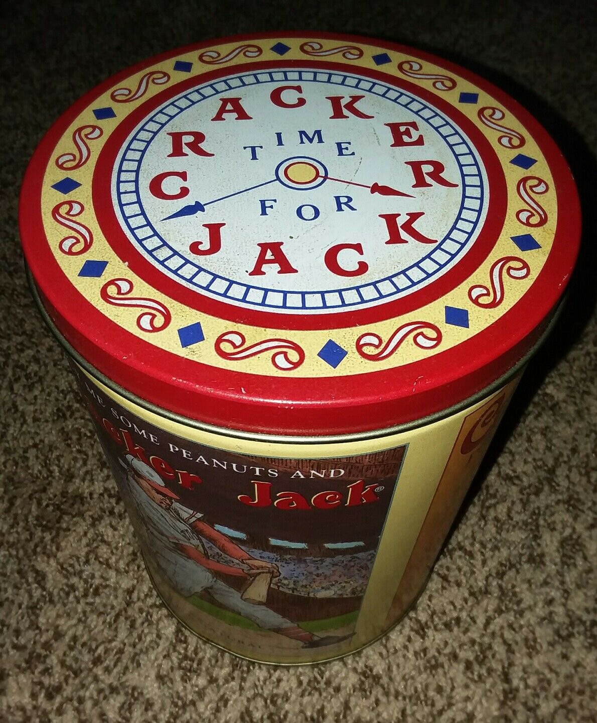 Vintage Cracker Jack 1991 Limited Edition Collector's Tin Second in Series