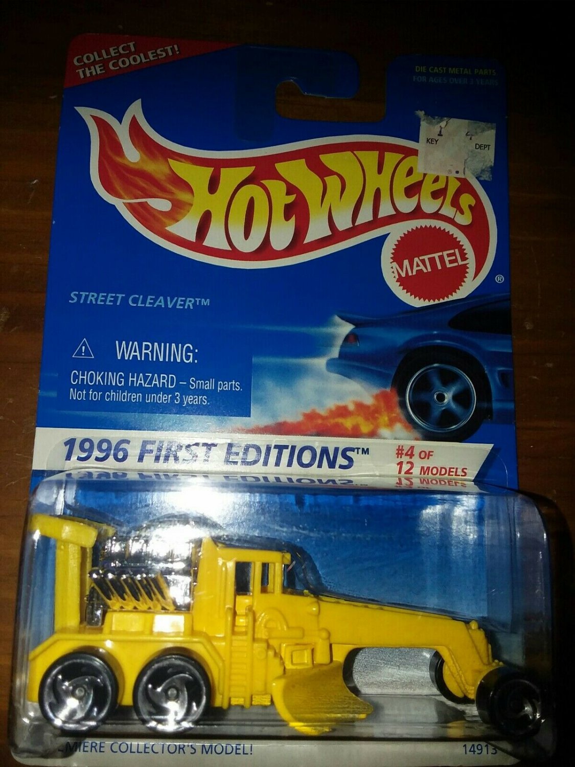 HOT WHEELS 1996 FIRST EDITION #373 STREET CLEAVER CHROME MOTOR #4 of 12 ...