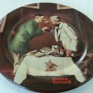 NORMAN ROCKWELL BUDWEISER BEER "CHEERS" PLATE 10" Toleware from 1984
