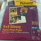 AVERY Digital photo paper 4 x 6"  GLOSSY DIGITAL PHOTO PAPER New 12 Sheets