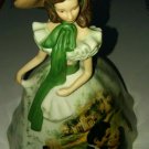 Gone With The Wind 2004 SCARLETT PICNIC DRESS Porcelain Figurine 6" TALL