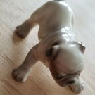 Vintage English Bull Dog Figurine Adult  Tan Playful Stance Japan