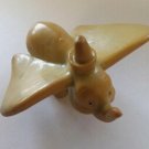 RARE Plastic Brown Vintage Dumbo Figure Walt Disney Productions Elephant