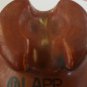 Vintage  Lapp 1930 Ceramic threaded Pole electric Insulator Round Bottom