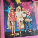 RARE Vintage Barbie Pink Doll Carrying Case 1993 w/7 doll Hangers