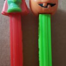 Halloween Pez Candy Dispensers Holiday Witch Pumpkin Jack-o'-lantern Lot Of 2