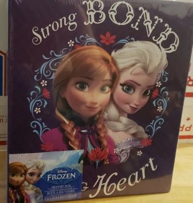 FROZEN Anna & Elsa Keepsake Storage Memory Box Disney~New Sealed Purple Sister's