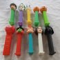 Pez Dispensers Vintage Lot of 10 Joker, Darth Vader, Leia, Bugs Bunny, Pebbles