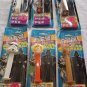 Assorted STAR WARS Pez Dispensers LOT of 6-NIB 1997 Luke, Leia,Ewok,Chewy,C3P0
