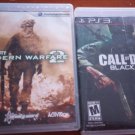 Call of Duty:Black Ops and Call of Duty:Modern Warfare 2 PS3 PlayStation 3 Lot 2