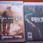 Call of Duty:Black Ops and Call of Duty:Modern Warfare 2 PS3 PlayStation 3 Lot 2