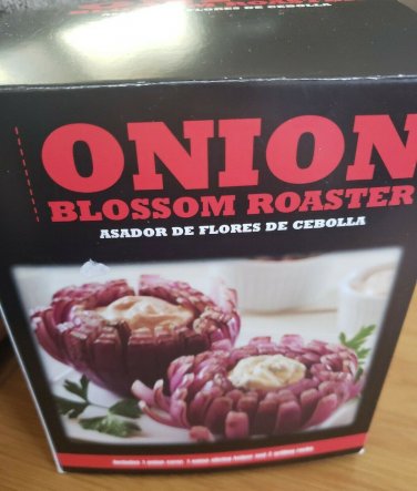 Onion Blossom Roaster Set New Open Never Used Grill BBQ it NIB