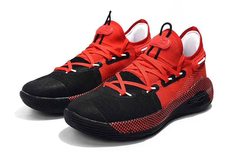 Men's Under Armour Stephen Curry 6 Basketball Shoes Black Red