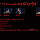 U.K.  El Mocambo Club 7/27/78