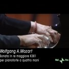 Mozart:  Sonata in re maggiore per pianoforte a quattro mani K. 381 DVD