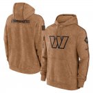 Men's Washington Commanders 2023 Salute to Service Brown Pullover Hoodie