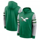 Men's Philadelphia Eagles Sideline Alternate Club Pullover Therma Hoodie Green S-3XL