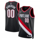 Portland Trail Blazers #00 Scoot Henderson Men's Black Basketball Jersey