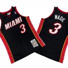Miami Heat #3 Dwyane Wade Men's Black Basketball Jersey