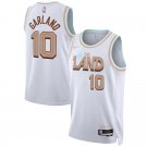 Cleveland Cavaliers #10 Darius Garland Men's White Basketball Jersey