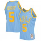 Los Angeles Lakers #5 Robert Horry Men's Blue Basketball Jersey