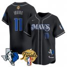 Men's Dallas Mavericks #11 Kyrie Irving Doncic Finals 2024 Black Baseball Stiched Jersey