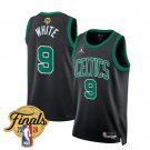 Men's Boston Celitics  #7 Jaylen Brown 2024 Finals Statement Black Basketball Stiched Jersey