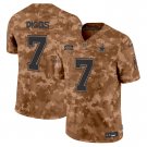 Men's #7 Trevon Diggs Dallas Cowboys Salute To Service 2024 Vapor Limited Jersey - Brown Camo