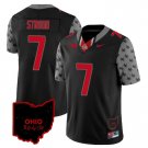 Men's #7 C J Stroud Ohio State Buckeyes Black Football Stitched Jersey