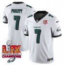 Men's #7 Kenny Pickett Philadelphia Eagles Super Bowl White Football Stitched Jersey