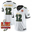 Men's #12 Randall Cunningham Philadelphia Eagles Super Bowl White Football Stitched Jersey