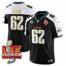 Men's #62 Jason Kelce Philadelphia Eagles Super Bowl Black Alternate Football Stitched Jersey