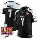 Men's #7 Kenny Pickett Philadelphia Eagles Super Bowl Black Alternate Football Stitched Jersey