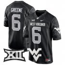 Men's #6 Garrett Greene West Virginia Mountaineers 2024 Coal Football Stitched Jersey