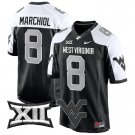 Men's #8 Nicco Marchiol West Virginia Mountaineers 2024 Alternate Football Stitched Jersey