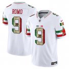 Men's #9 Tony Romo Dallas Cowboys Mexico White Football Stitched Jersey