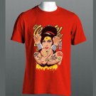 WONDER WOMAN Amy Winehouse T-shirt S M L XL 2XL jazz blues Superheroine reggae