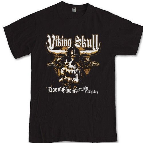 VIKING SKULL merch tee UK heavy metal Twisted Sister S M L XL 2XL 3XL t-shirt