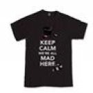 CHESHIRE CAT Keep calm and ALICE IN WONDERLAND T-Shirt S M L XL 2XL Tees