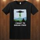 Queen Freddie Mercury tee T-Shirt i want to break free X-files S M L XL 2XL 3XL