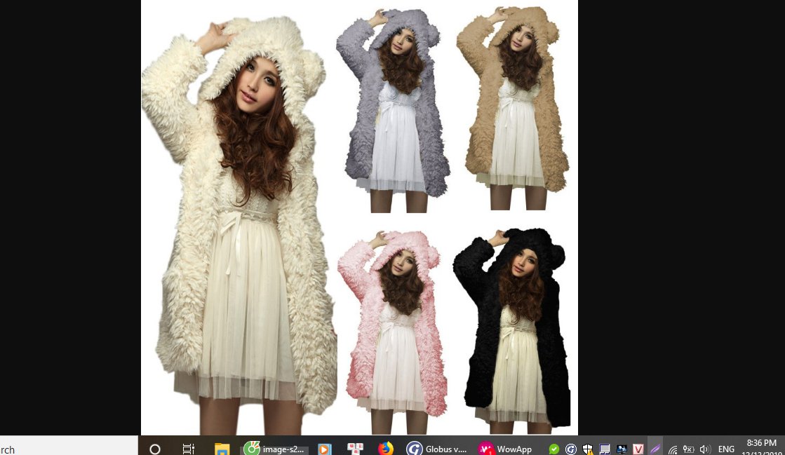 Casual Noble Fall Winter Warm Hooded Furry Coat