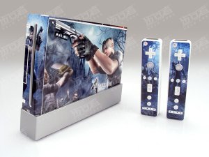 Nintendo Wii VINYL SKIN  RESIDENT EVIL 05