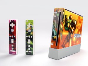 Nintendo Wii VINYL SKIN Metroid 07