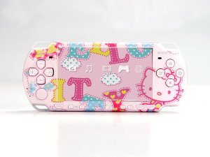 VINYL SKIN for Sony new PSP 2000 Hello Kitty Theme t04