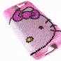Pink Hello Kitty Bling Crystal Case Cover for HTC G7 Desire