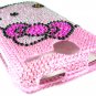 Pink Hello Kitty Bling Crystal Case Cover for HTC G7 Desire
