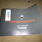 Kioti NX4510, NX5010, NX5510, NX6010 Tractor Owners Manual