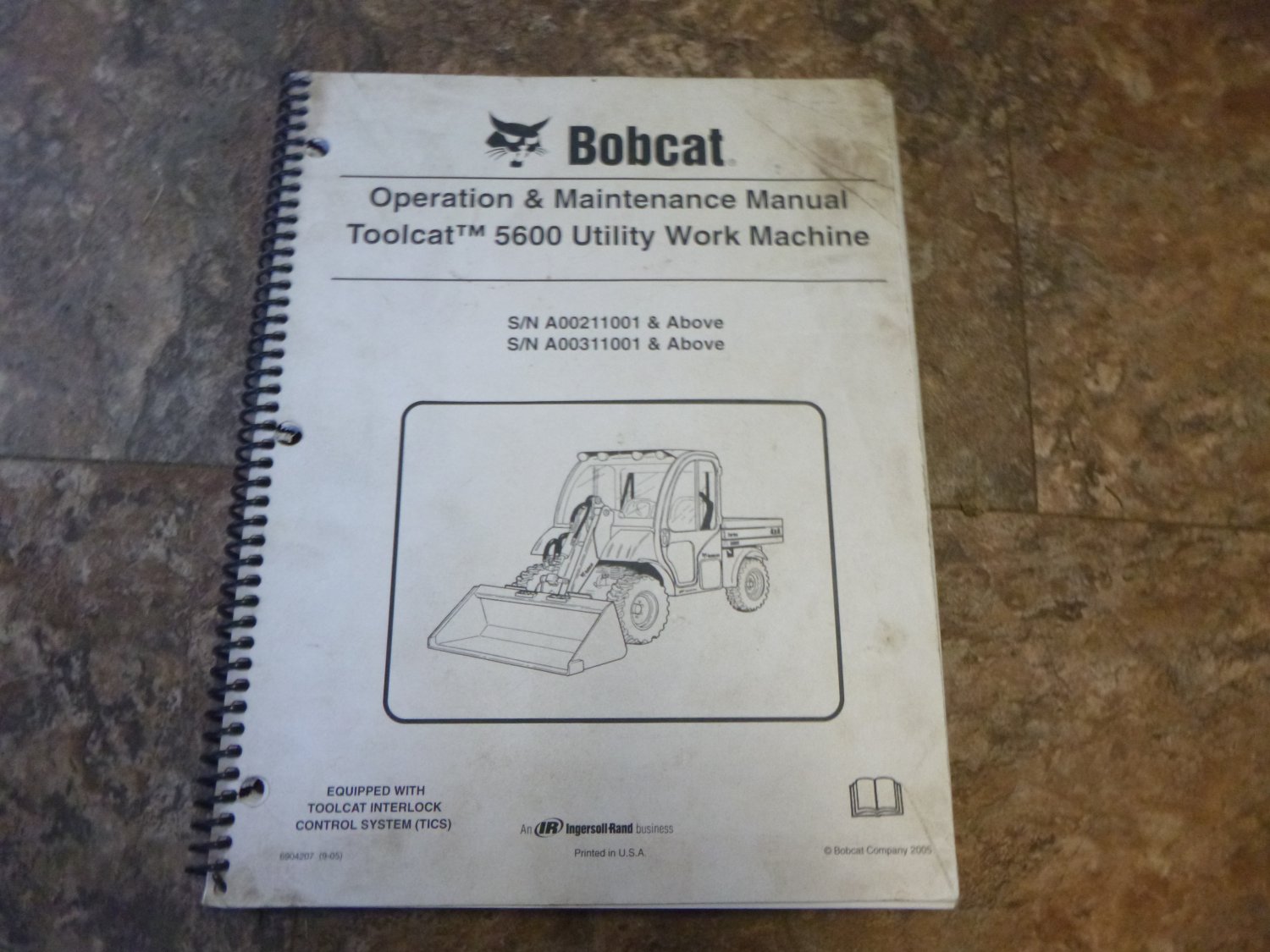 Bobcat 5600 Toolcat Operator Manual